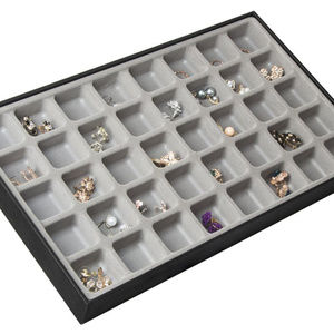 2 Stackable Jewelry Trays (rings & earrings)